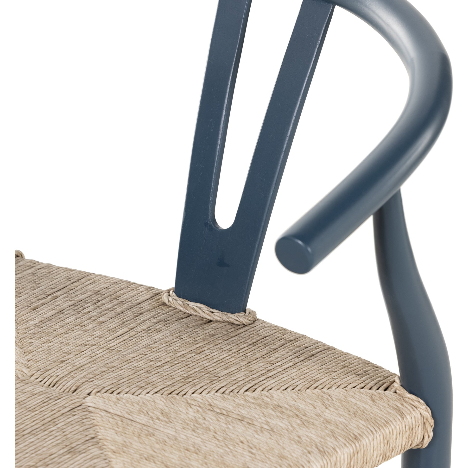 Muestra Dining Chair by Four Hands. Made from solid teak, 100% polyethylene in a coastal style.