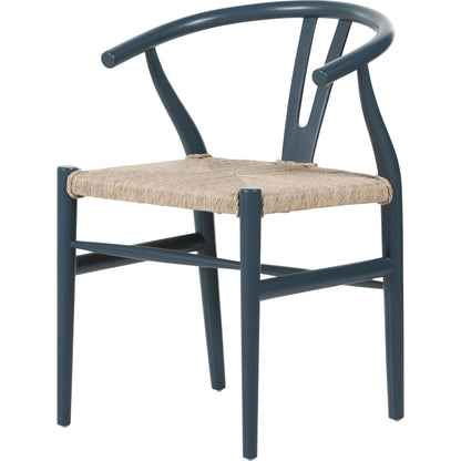 Muestra Dining Chair by Four Hands. Made from solid teak, 100% polyethylene in a coastal style.