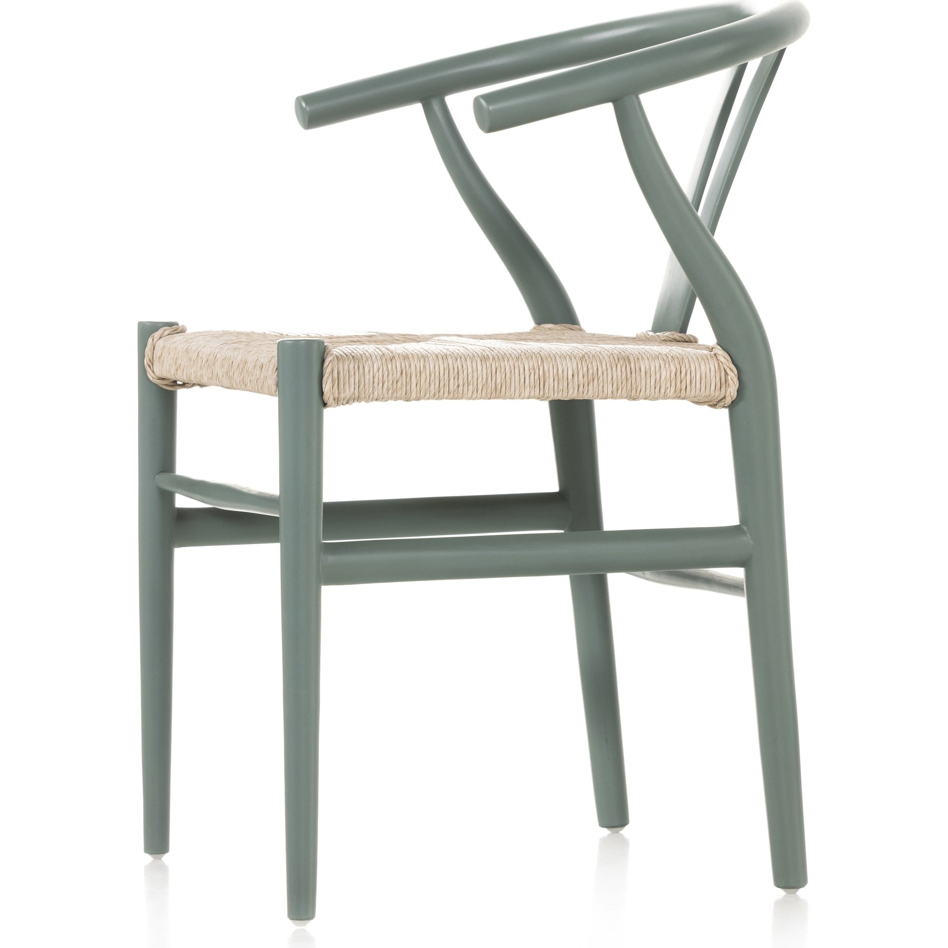 Muestra Dining Chair by Four Hands. Made from solid teak, 100% polyethylene in a coastal style.
