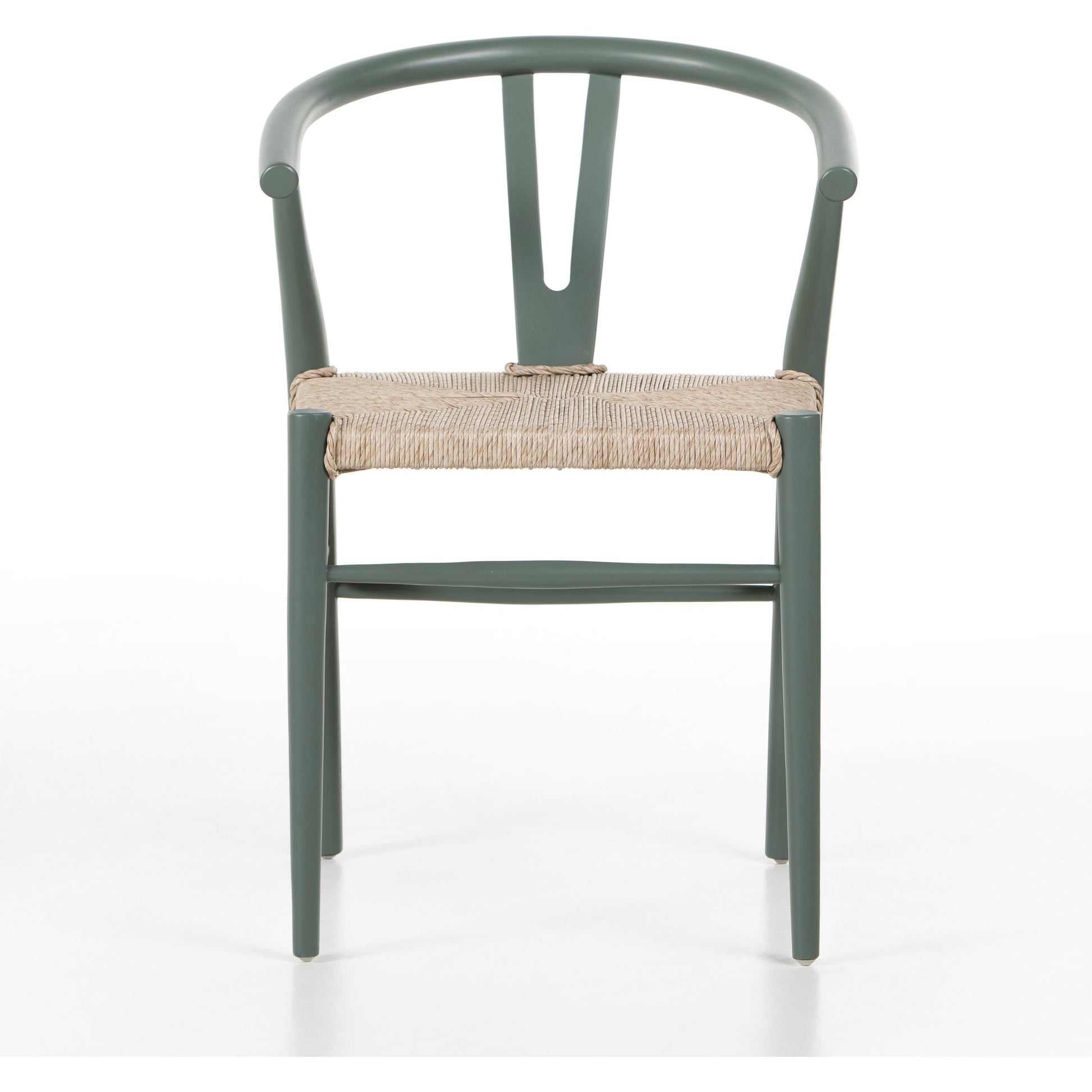 Muestra Dining Chair by Four Hands. Made from solid teak, 100% polyethylene in a coastal style.