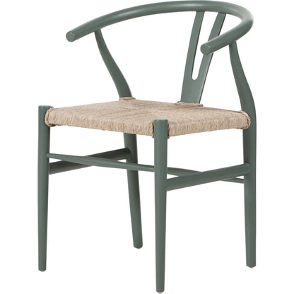 Muestra Dining Chair by Four Hands. Made from solid teak, 100% polyethylene in a coastal style.