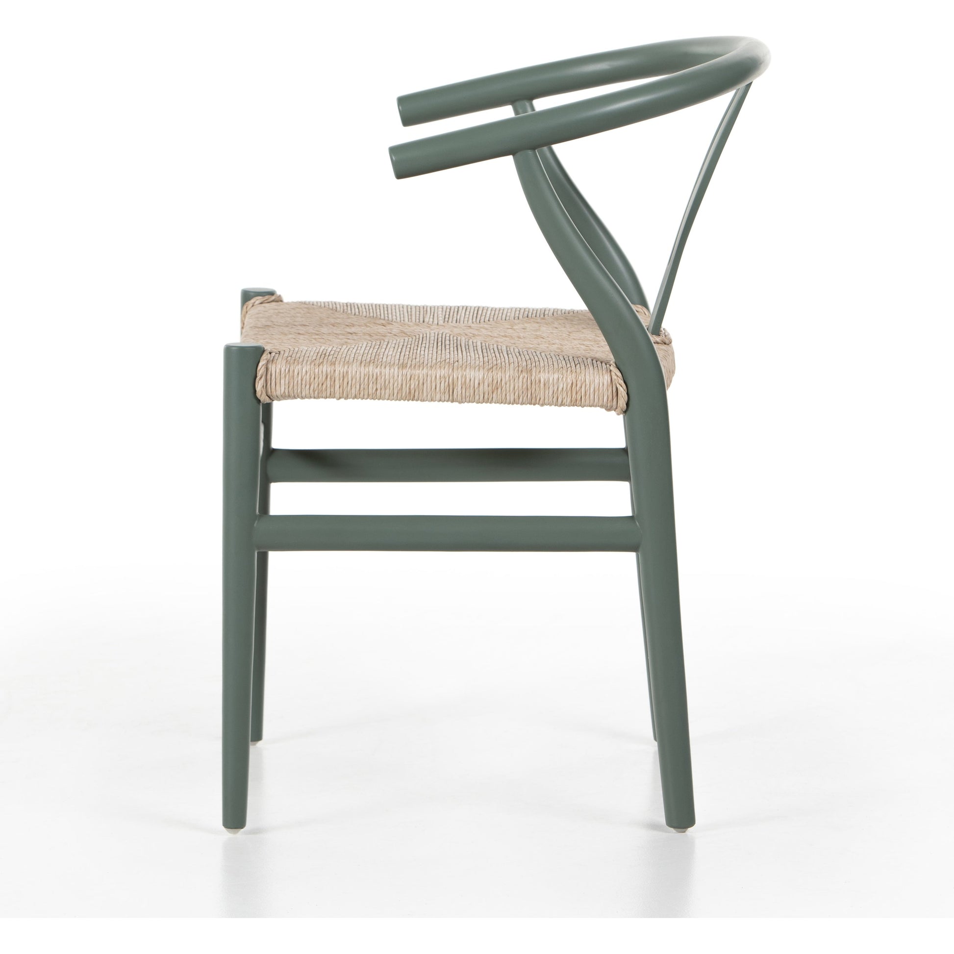 Muestra Dining Chair by Four Hands. Made from solid teak, 100% polyethylene in a coastal style.