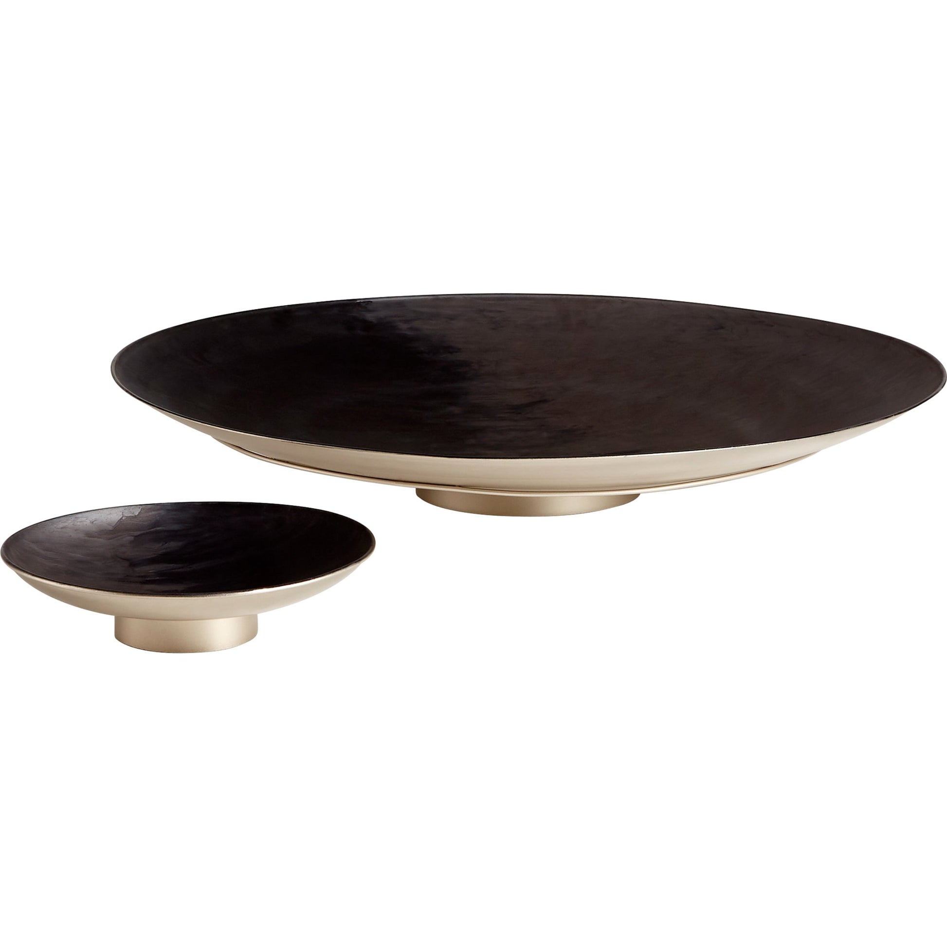 Dual Tone Plate by Cyan Design in matte, black pearl. Made from iron in a modern style.