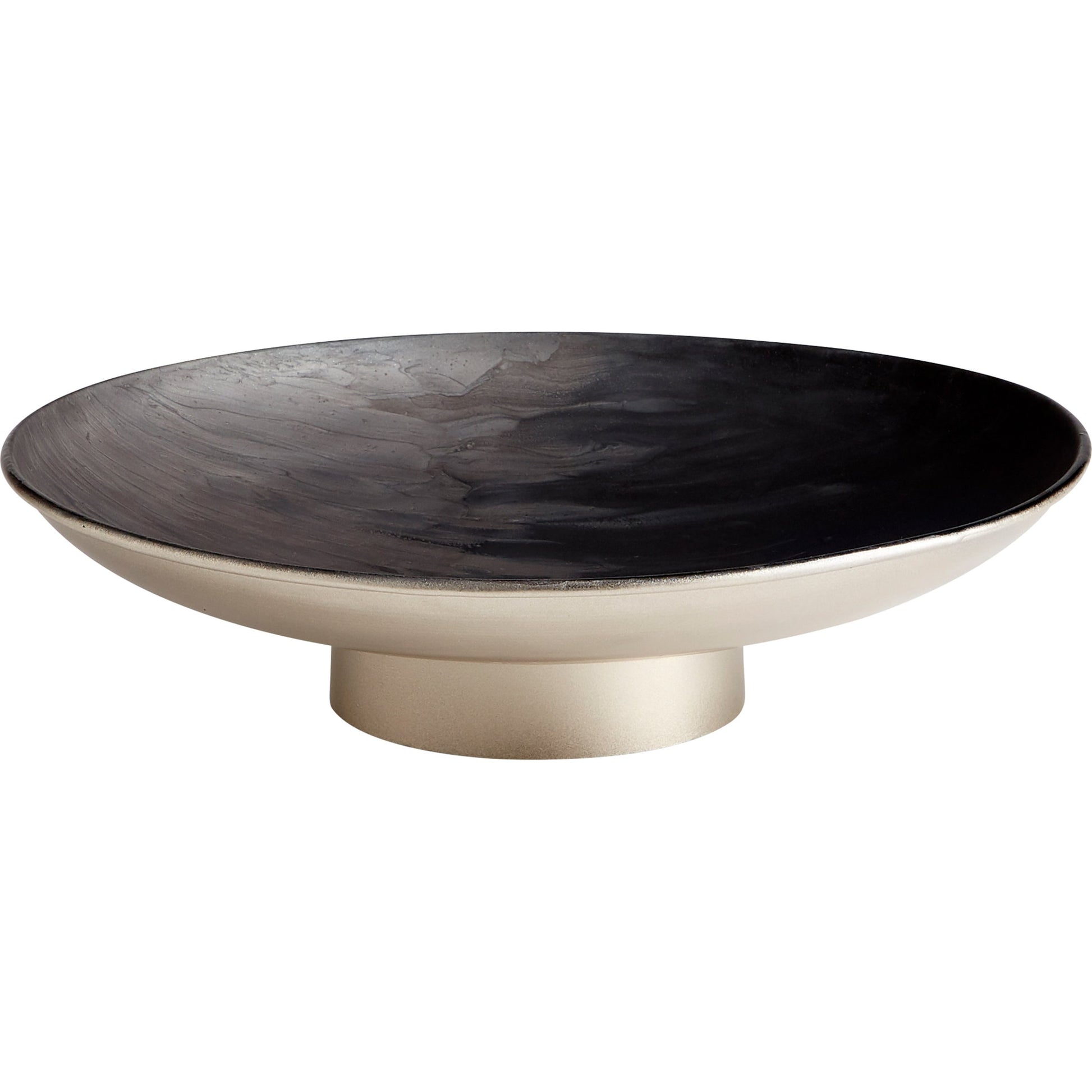 Dual Tone Plate by Cyan Design in matte, black pearl. Made from iron in a modern style.