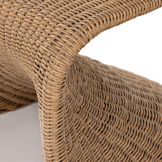 Portia Outdoor Dining Chair by Four Hands. Made from 100% polyethylene, iron in a modern style.