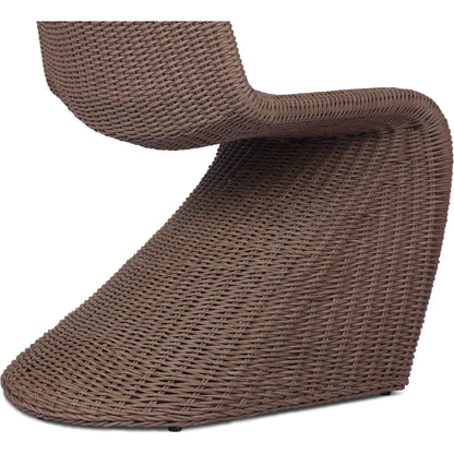 Portia Outdoor Dining Chair by Four Hands. Made from 100% polyethylene, iron in a modern style.