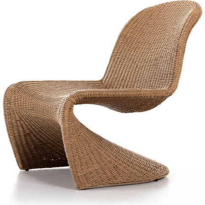 Portia Outdoor Occasional Chair by Four Hands. Made from 100% polyethylene, iron in a coastal style.