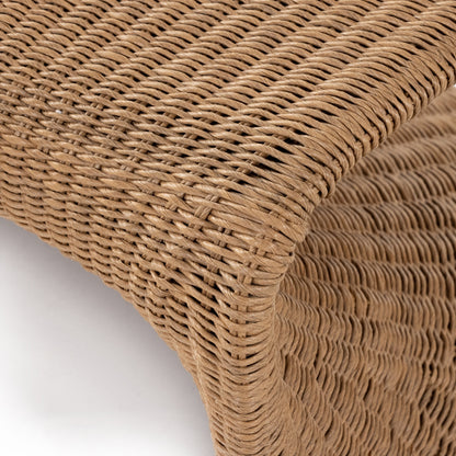 Portia Outdoor Occasional Chair by Four Hands. Made from 100% polyethylene, iron in a coastal style.