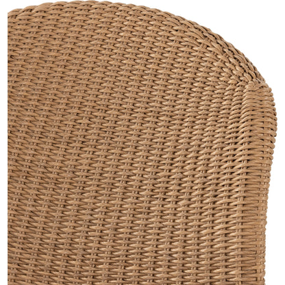 Portia Outdoor Occasional Chair by Four Hands. Made from 100% polyethylene, iron in a coastal style.