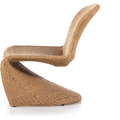 Portia Outdoor Occasional Chair by Four Hands. Made from 100% polyethylene, iron in a coastal style.