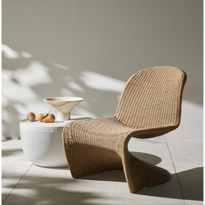 Portia Outdoor Occasional Chair by Four Hands. Made from 100% polyethylene, iron in a coastal style.