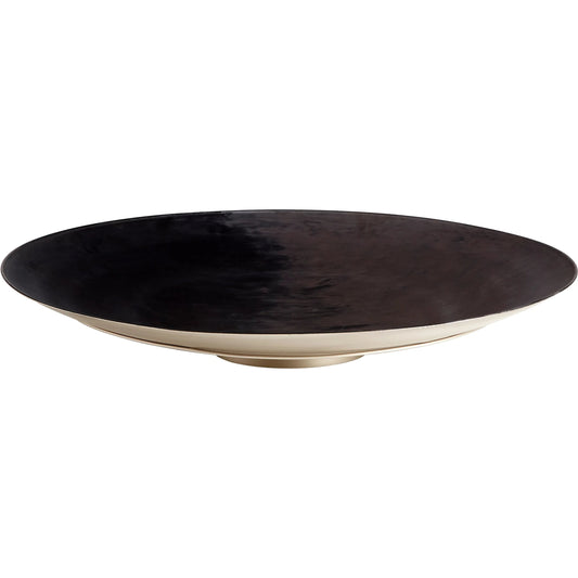 Dual Tone Plate by Cyan Design in matte, black pearl. Made from iron in a modern style.
