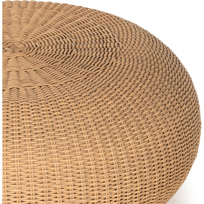 Phoenix Outdoor Coffee Table by Four Hands in vintage white. Made from 100% polyethylene, aluminum in a cottage & farmhouse style.