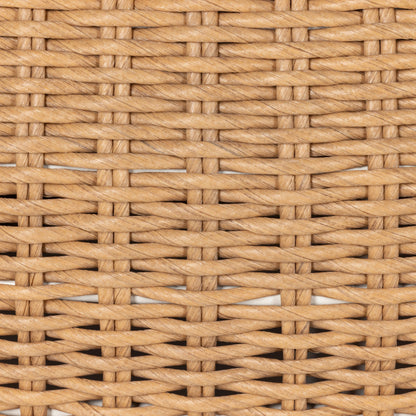 Phoenix Outdoor Coffee Table by Four Hands in vintage white. Made from 100% polyethylene, aluminum in a cottage & farmhouse style.