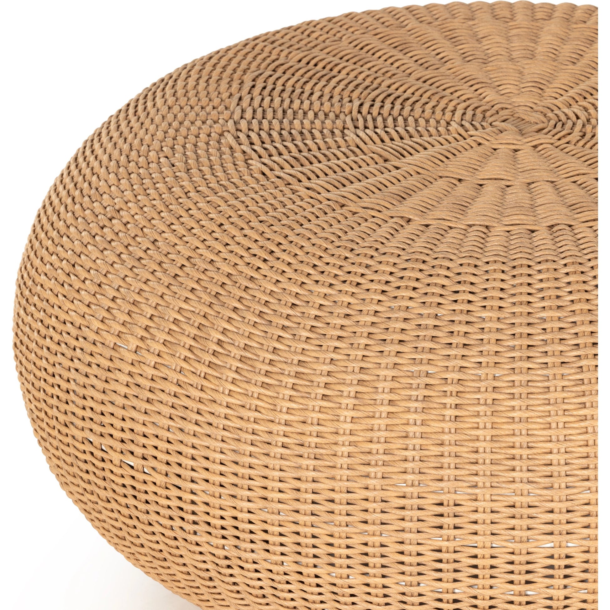 Phoenix Outdoor Coffee Table by Four Hands in vintage white. Made from 100% polyethylene, aluminum in a cottage & farmhouse style.