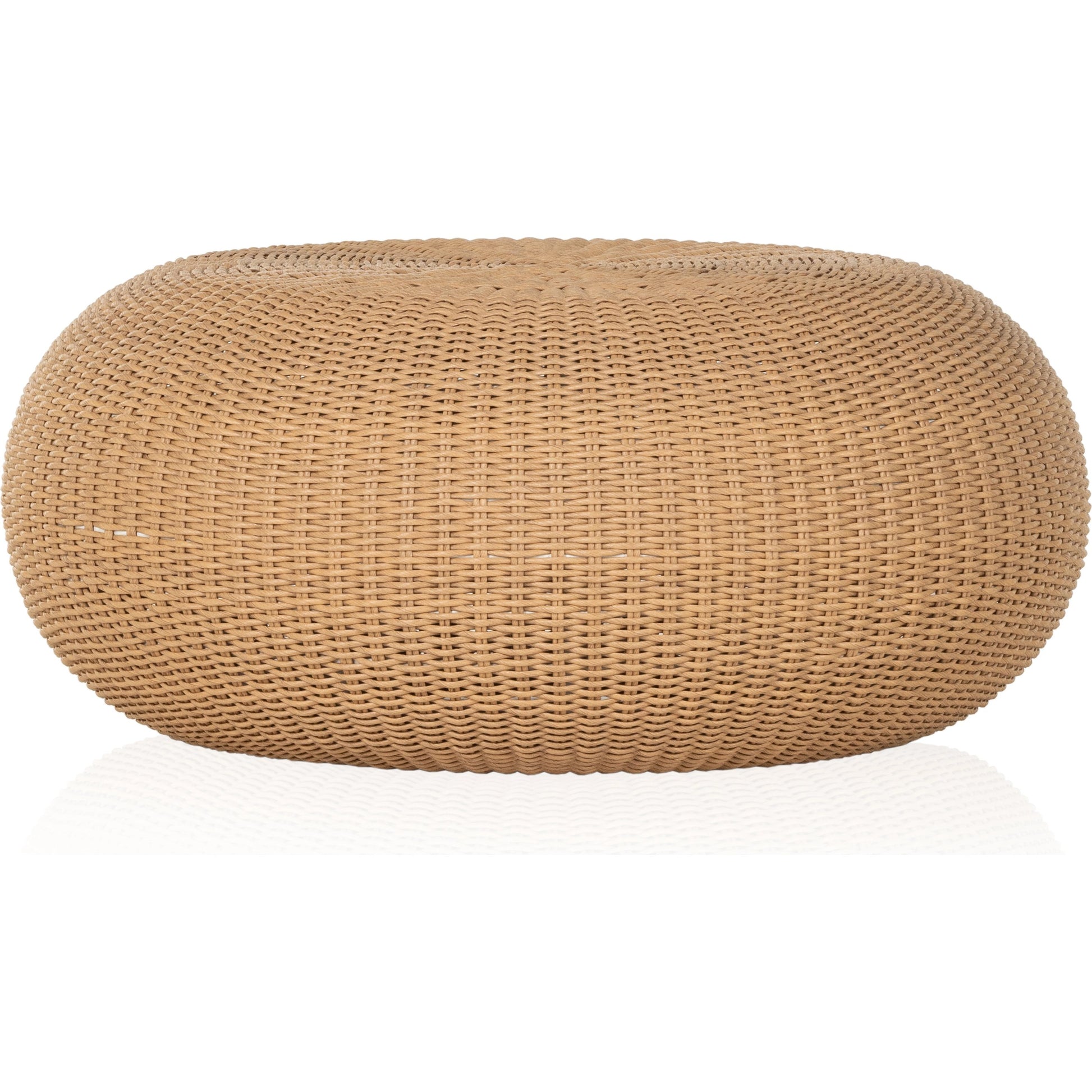 Phoenix Outdoor Coffee Table by Four Hands in vintage white. Made from 100% polyethylene, aluminum in a cottage & farmhouse style.