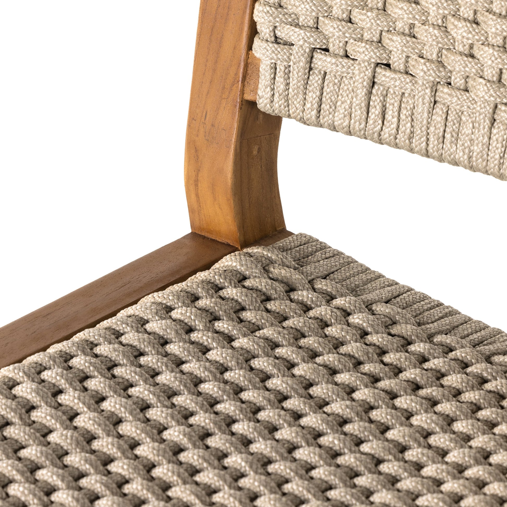 Delano Outdoor Bar Stool by Four Hands. Made from solid fsc®-certified teak, 100% polypropylene in a coastal style.