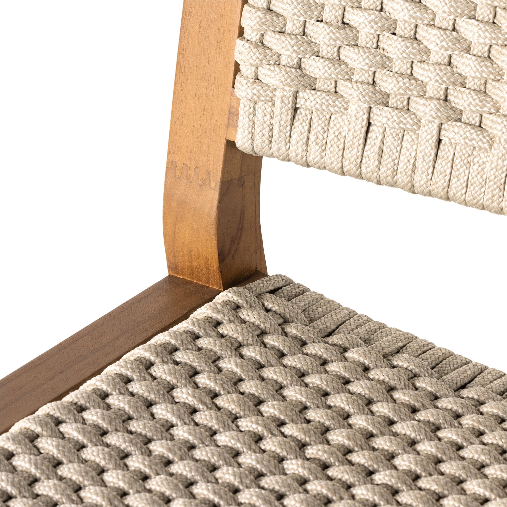 Delano Outdoor Counter Stool by Four Hands. Made from solid fsc®-certified teak, 100% polypropylene in a coastal style.