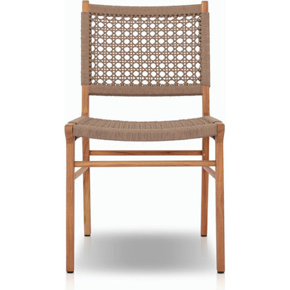 Delmar Outdoor Dining Chair by Four Hands. Made from solid fsc®-certified teak, 100% polypropylene in a cottage & farmhouse style.