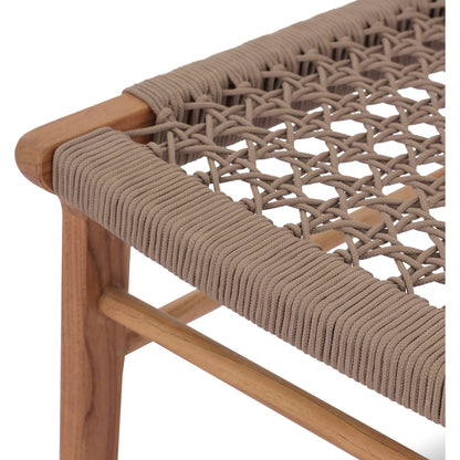 Delmar Outdoor Dining Chair by Four Hands. Made from solid fsc®-certified teak, 100% polypropylene in a cottage & farmhouse style.