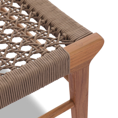 Delmar Outdoor Dining Chair by Four Hands. Made from solid fsc®-certified teak, 100% polypropylene in a cottage & farmhouse style.