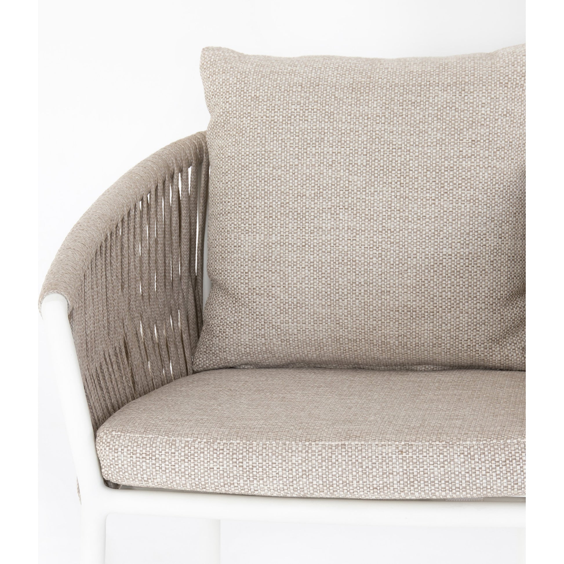 Porto Outdoor Counter Stool by Four Hands in charcoal. Made from 100% olefin, aluminum, 100% polypropylene in a modern style.