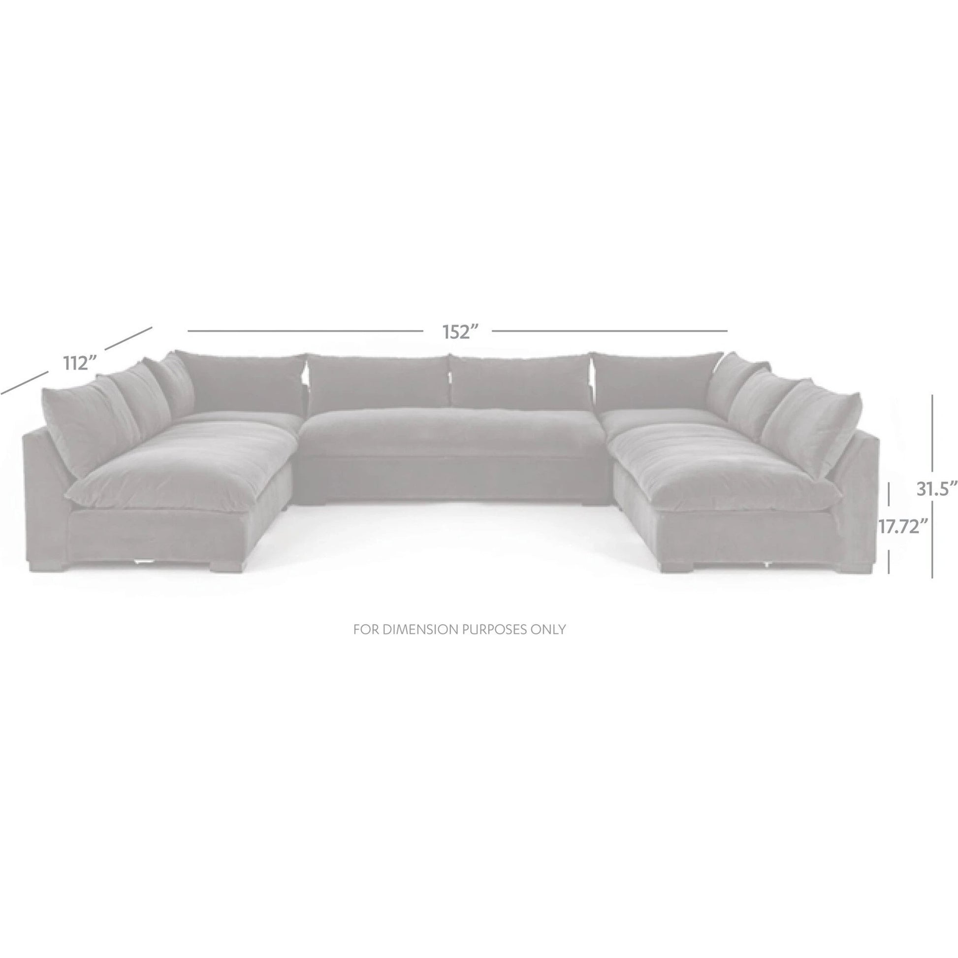 Grant 5-PC Sectional by Four Hands in ashby oatmeal and espresso. Made from 72% polyester, 18% pre-combed cotton, 10% cotton, solid banak, solid pine in a modern style.