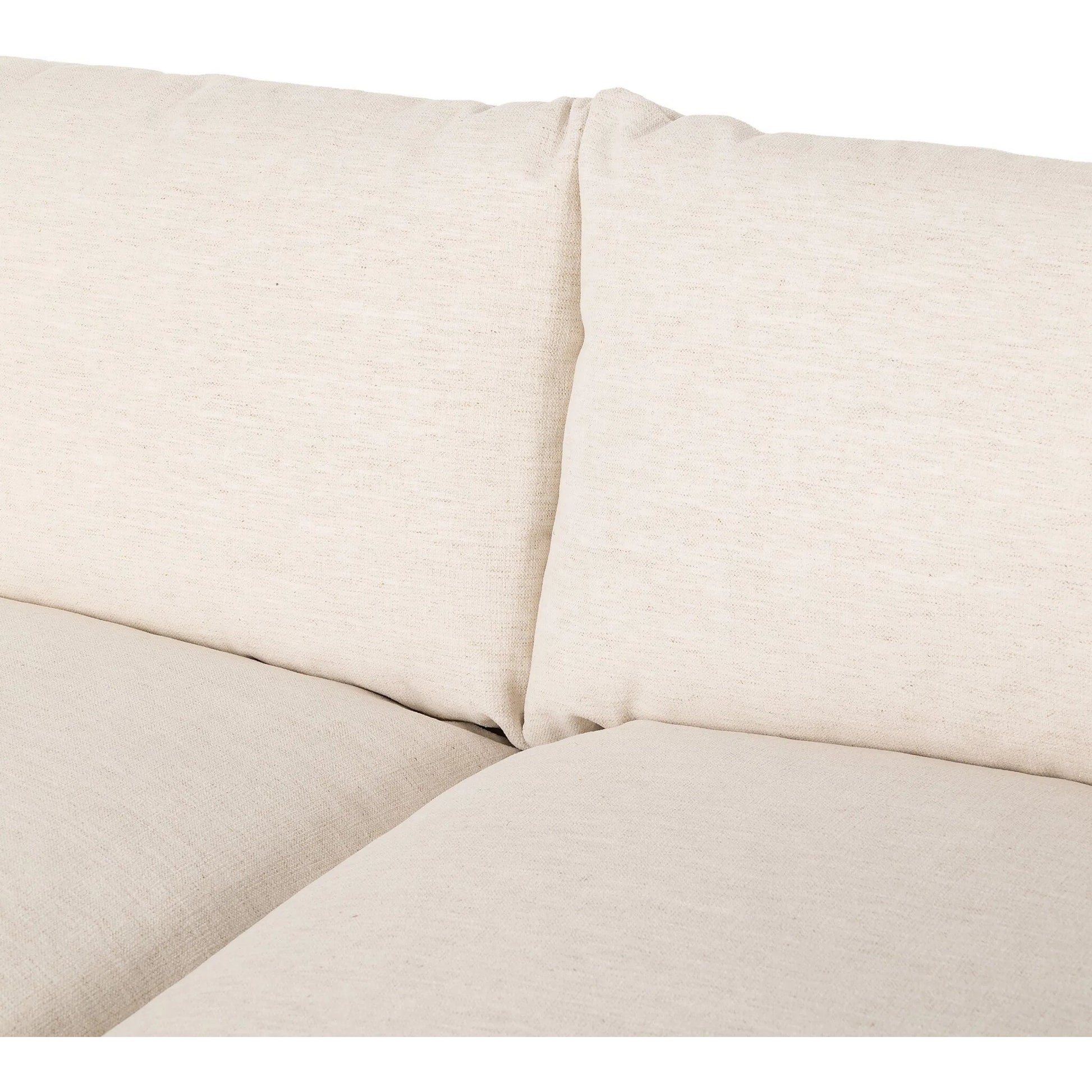 Habitat Sofa by Four Hands in crypton nomad snow, brushed ebony. Made from 92% polyester, 8% flax, linen, solid parawood in a unique style.