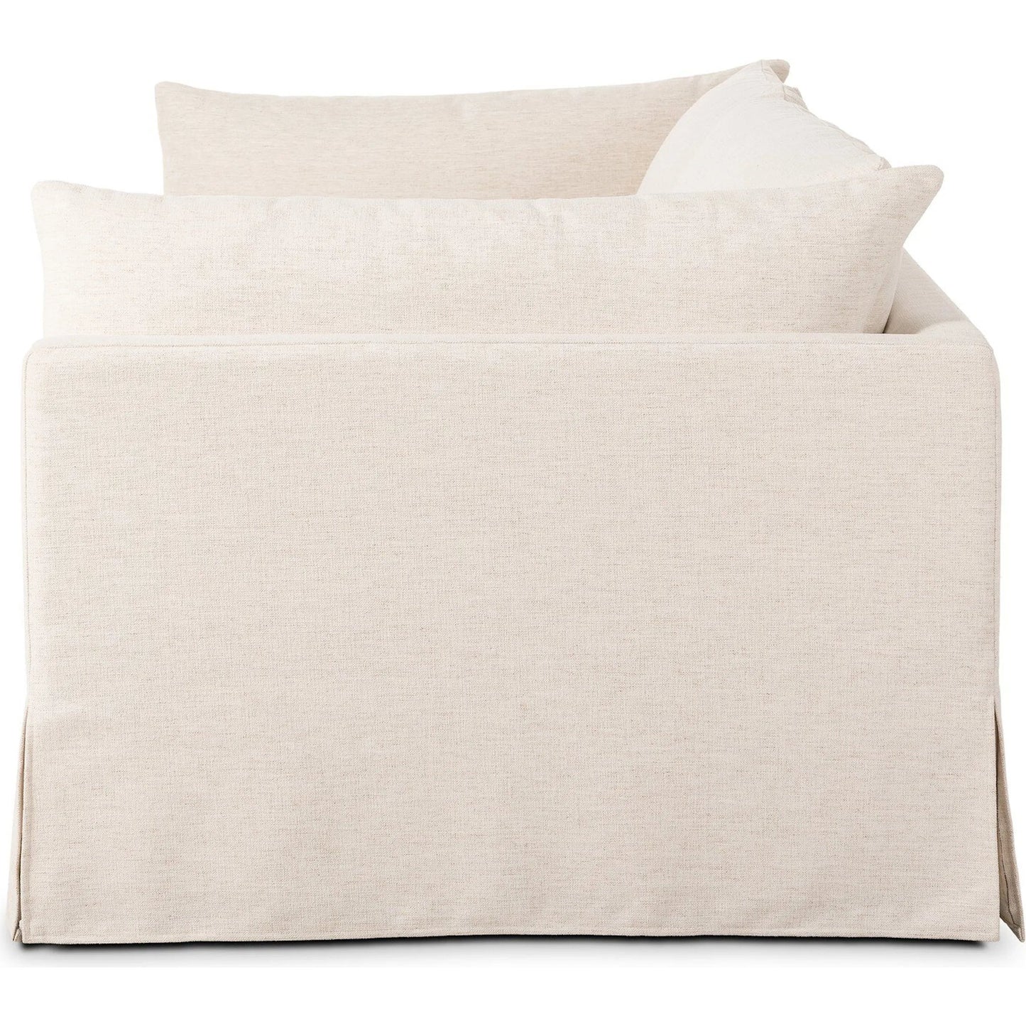 001 SI-2635226 | Additional Silo | Habitat Sofa by Four Hands in crypton nomad snow, brushed ebony. Made from 92% polyester, 8% flax, linen, solid parawood in a unique style.