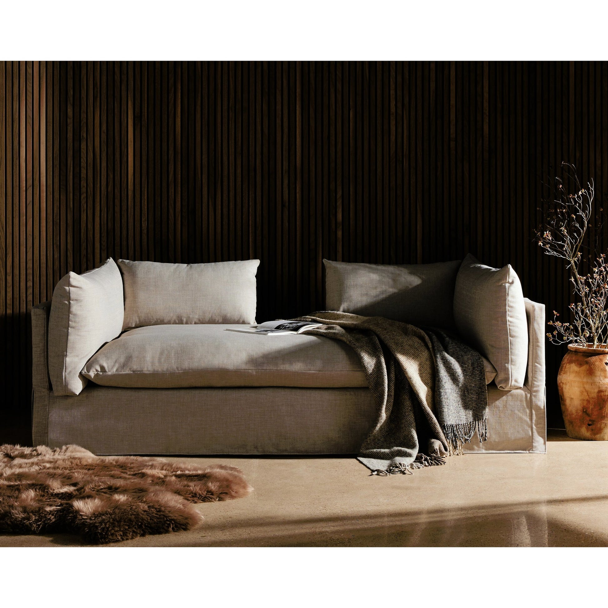 Habitat Slipcover Chaise by Four Hands. Made from unique in a modern style.