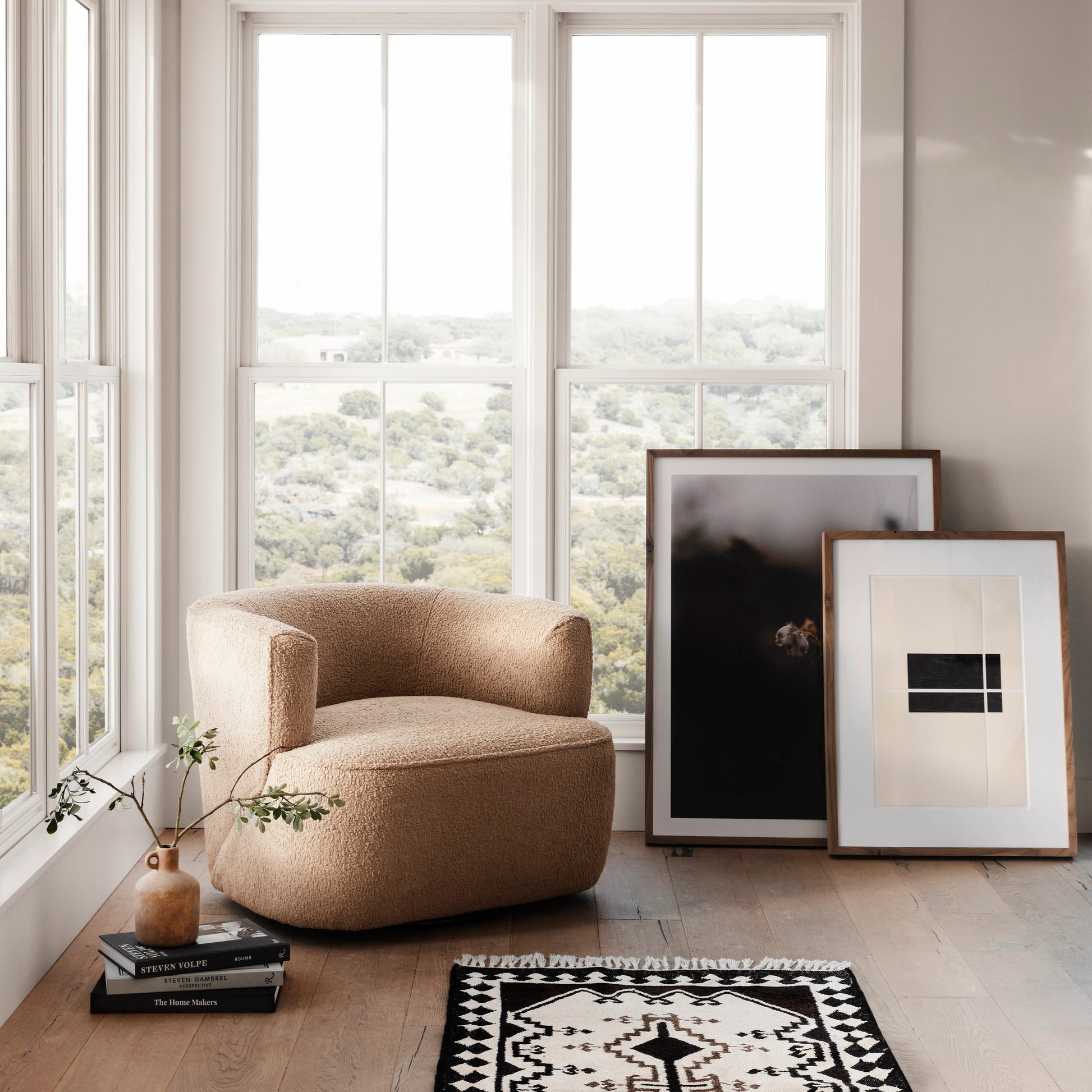 Mila Swivel Chair by Four Hands. Made from unique in a modern style.