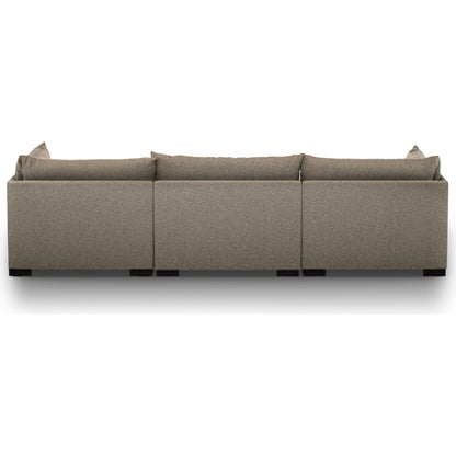 Westwood 3-PC Sectional by Four Hands. Made from 100% polyester, solid banak, solid pine in a modern style.