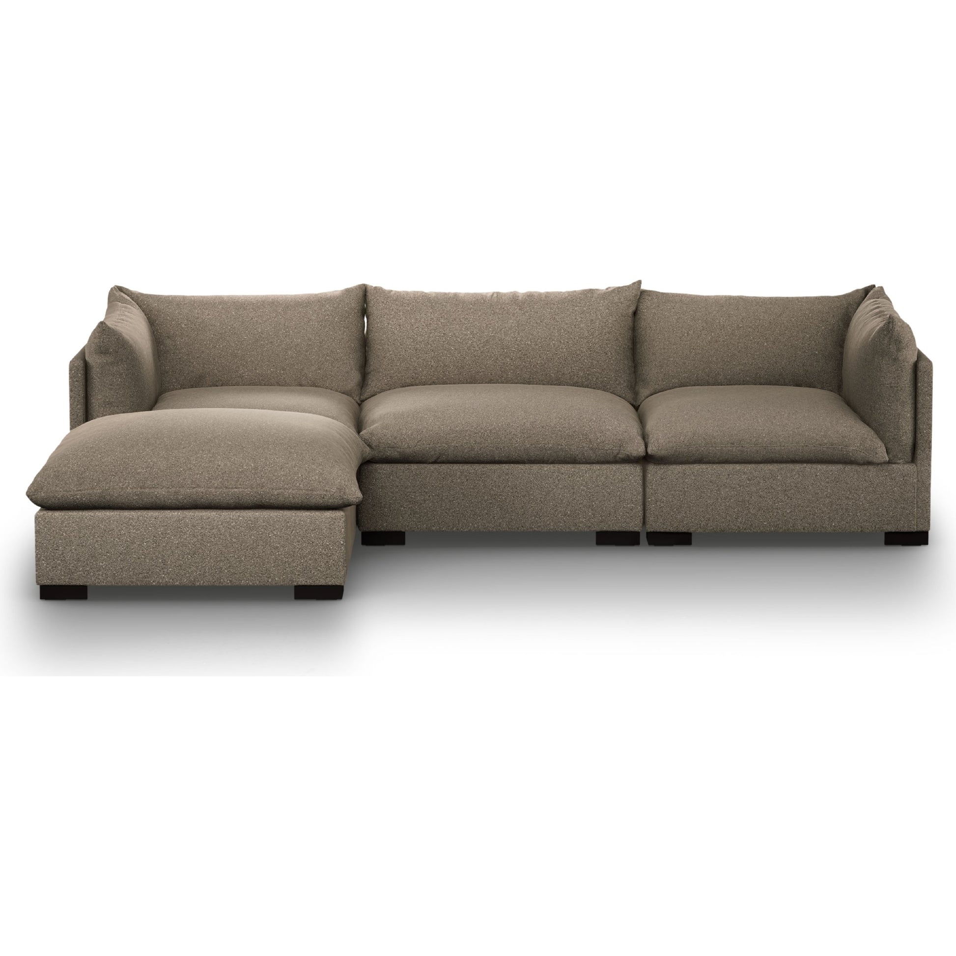 Westwood 3-PC Sectional by Four Hands. Made from 100% polyester, solid banak, solid pine in a modern style.