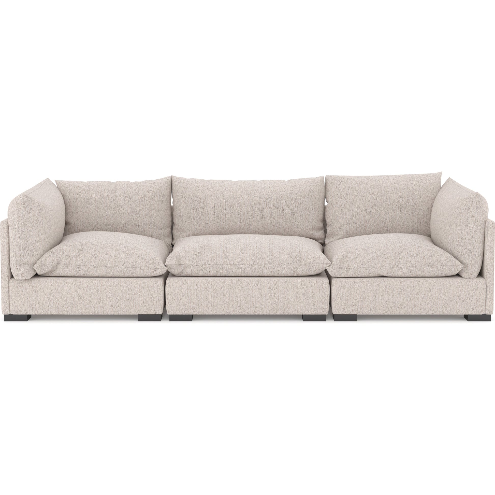 Westwood 3-PC Sectional by Four Hands. Made from 100% polyester, solid banak, solid pine in a modern style.
