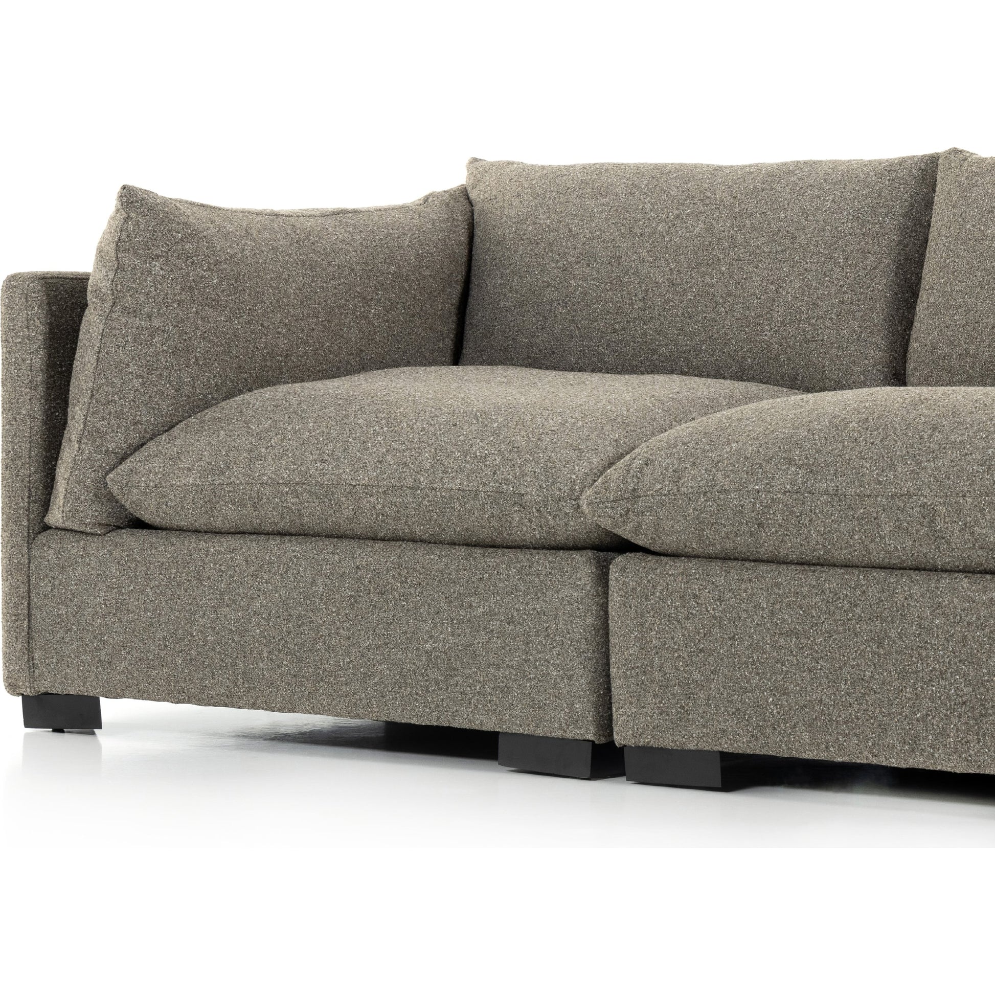 Westwood 3-PC Sectional by Four Hands. Made from 100% polyester, solid banak, solid pine in a modern style.