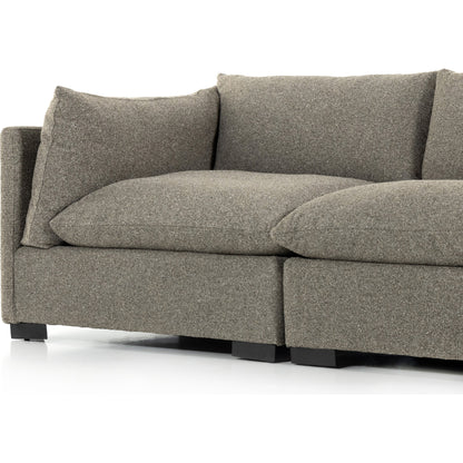 Westwood 3-PC Sectional by Four Hands. Made from 100% polyester, solid banak, solid pine in a modern style.
