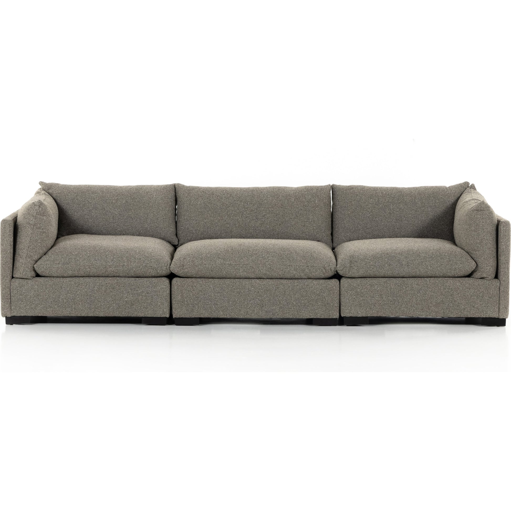 Westwood 3-PC Sectional by Four Hands. Made from 100% polyester, solid banak, solid pine in a modern style.