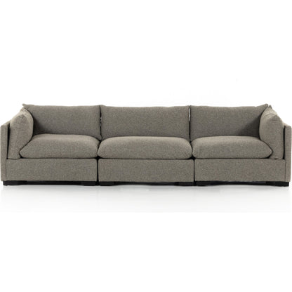 Westwood 3-PC Sectional by Four Hands. Made from 100% polyester, solid banak, solid pine in a modern style.