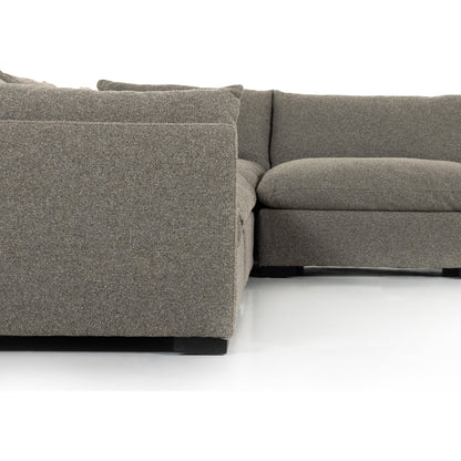 Westwood 8-PC Sectional by Four Hands. Made from 100% polyester, solid banak, solid pine in a modern style.