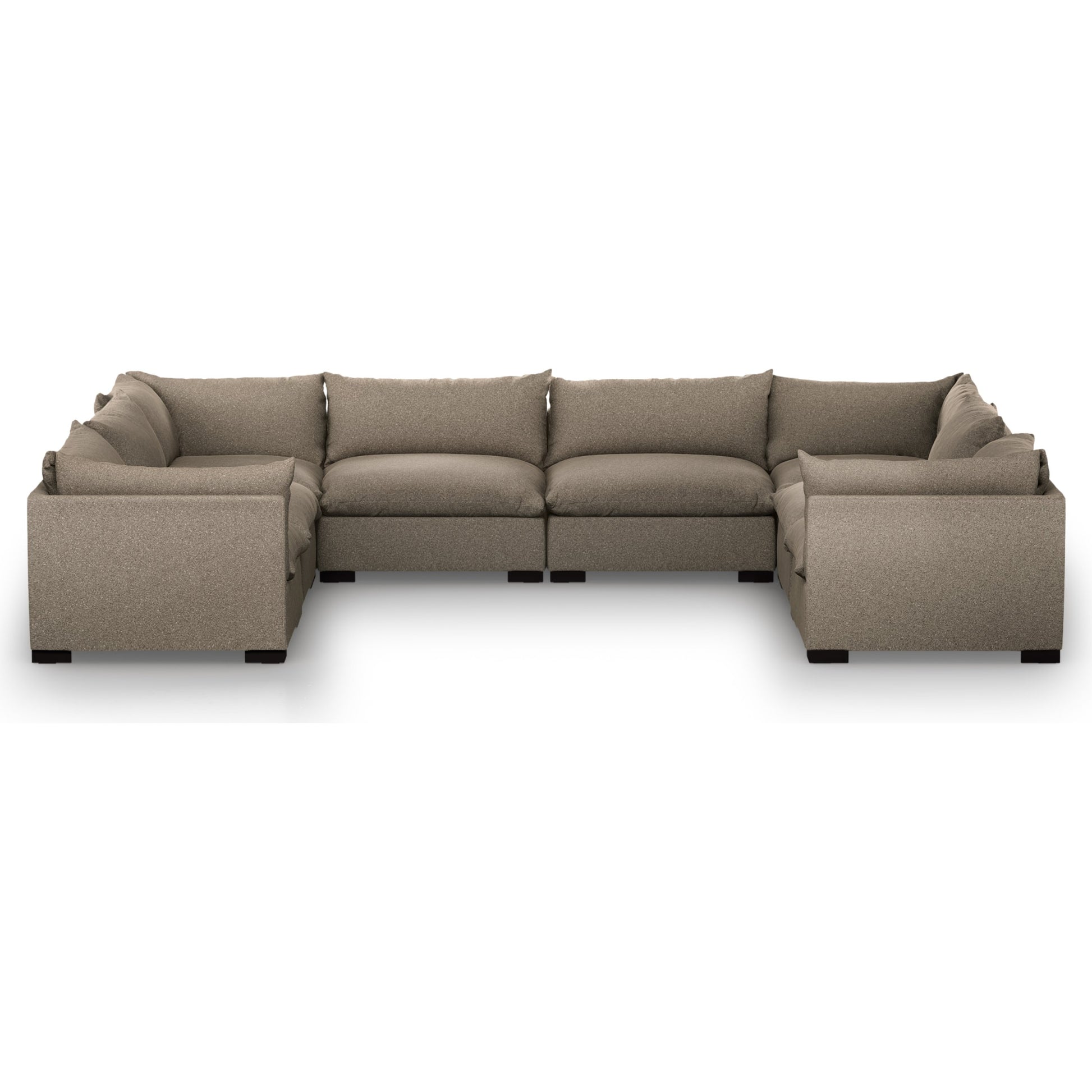 Westwood 8-PC Sectional by Four Hands. Made from 100% polyester, solid banak, solid pine in a modern style.