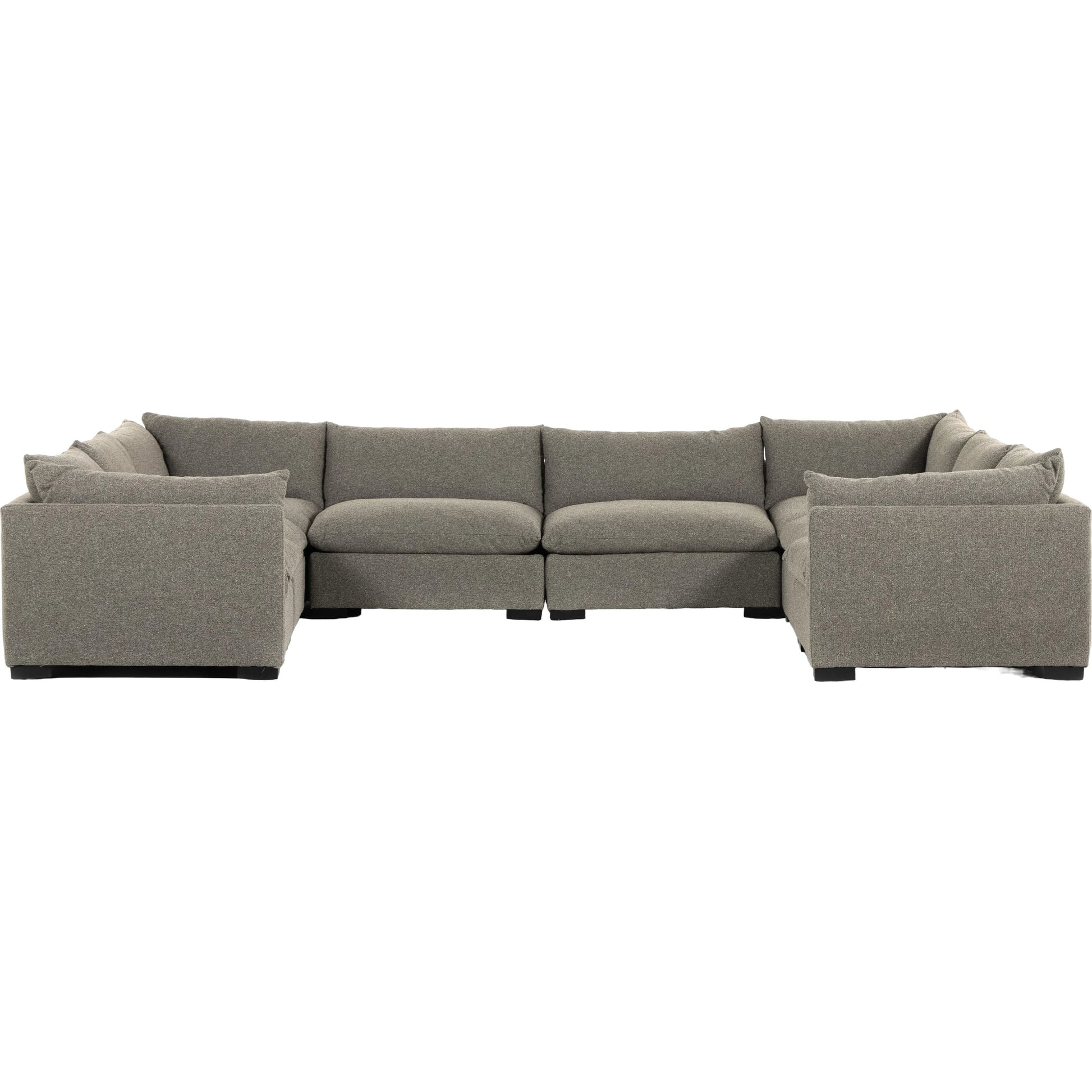 Westwood 8-PC Sectional by Four Hands. Made from 100% polyester, solid banak, solid pine in a modern style.