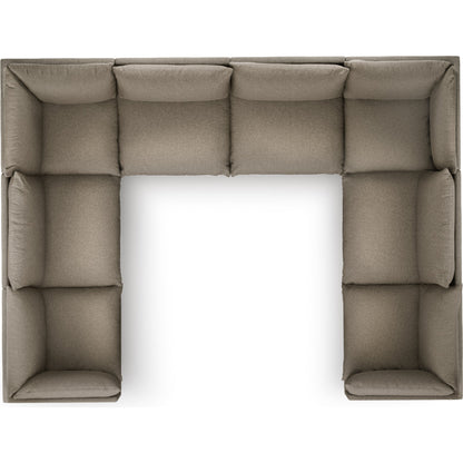 Westwood 8-PC Sectional by Four Hands. Made from 100% polyester, solid banak, solid pine in a modern style.