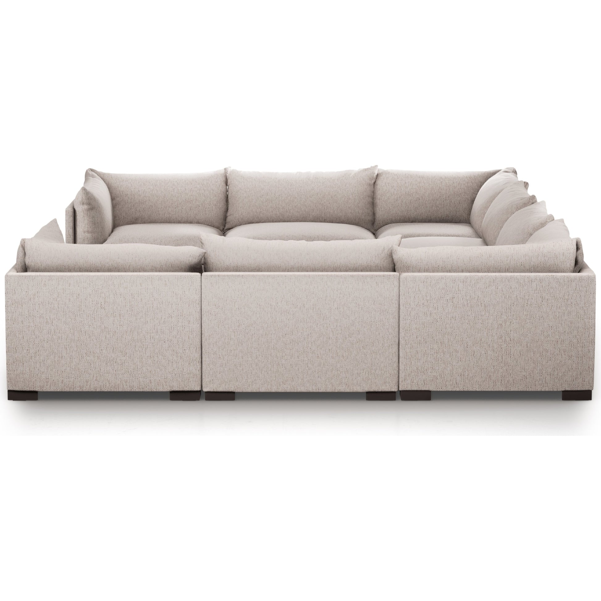 Westwood 8-PC Sectional by Four Hands. Made from 100% polyester, solid banak, solid pine in a modern style.