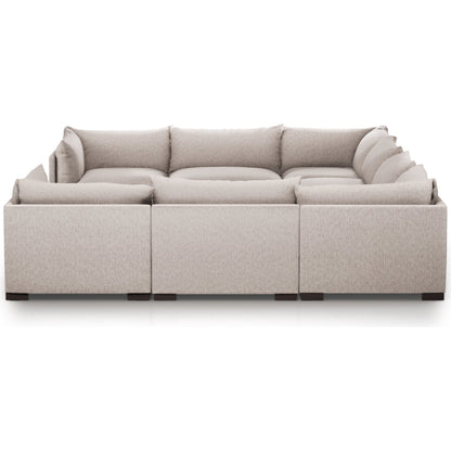 Westwood 8-PC Sectional by Four Hands. Made from 100% polyester, solid banak, solid pine in a modern style.