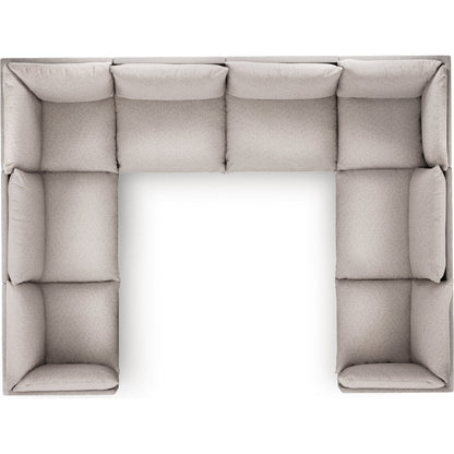 Westwood 8-PC Sectional by Four Hands. Made from 100% polyester, solid banak, solid pine in a modern style.