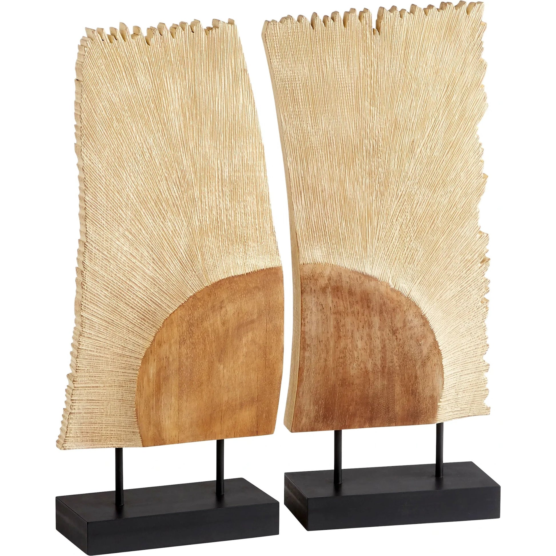 Karan Sculpture by Cyan Design in oak. Made from iron, wood in a rustic style.