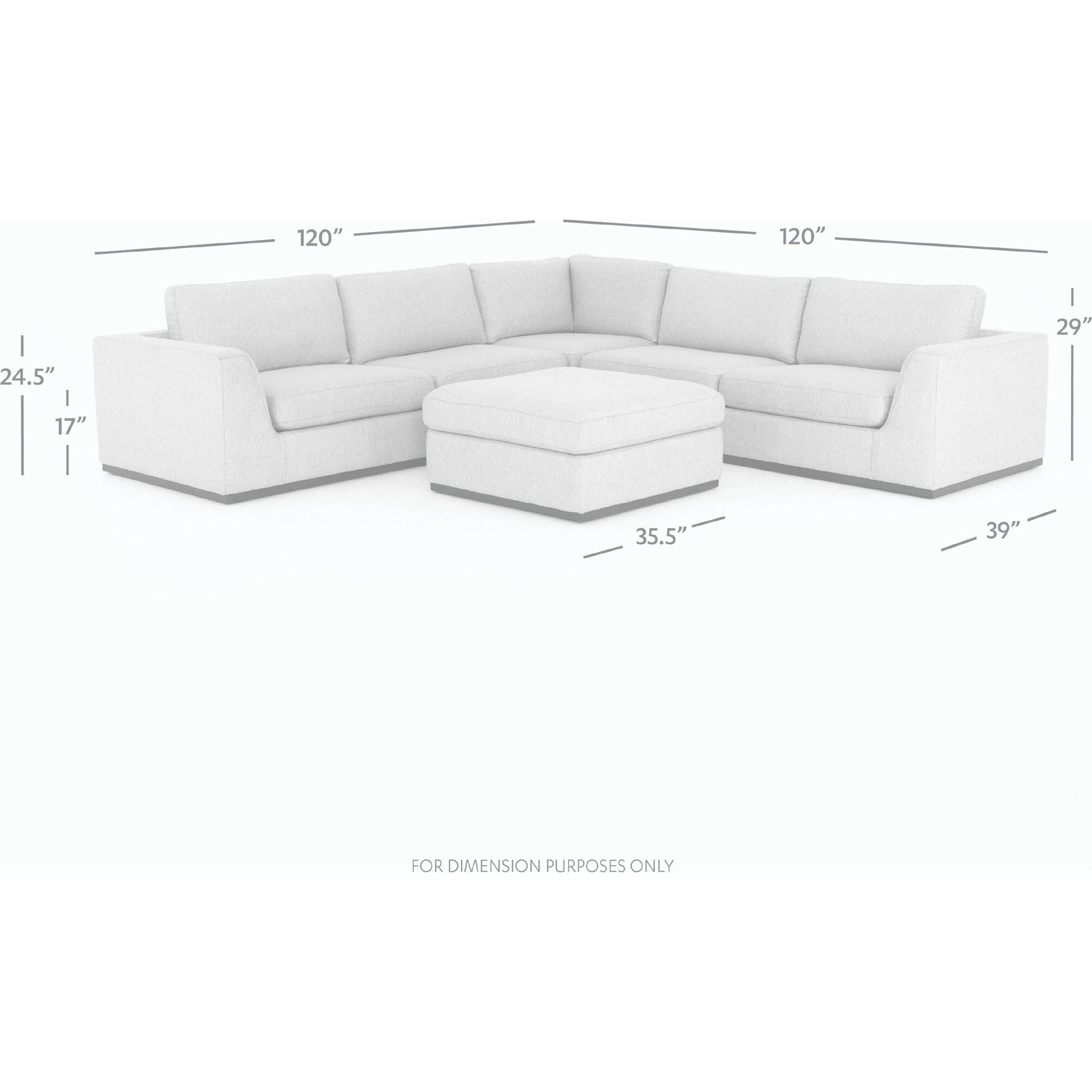 Colt 3-Piece Sectional by Four Hands. Made from unique in a modern style.