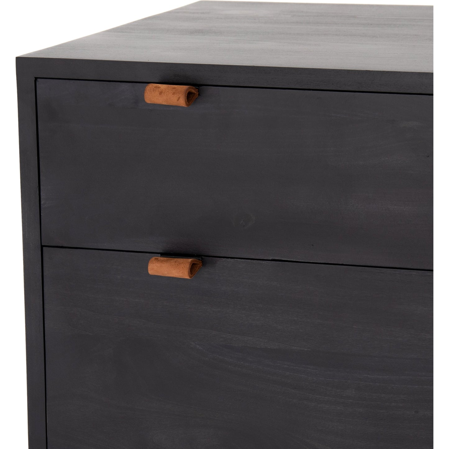 027 SI-1901040 | Additional Silo | Trey Modular Filing Cabinet by Four Hands. Made from solid poplar, top grain leather, iron in a modern style.
