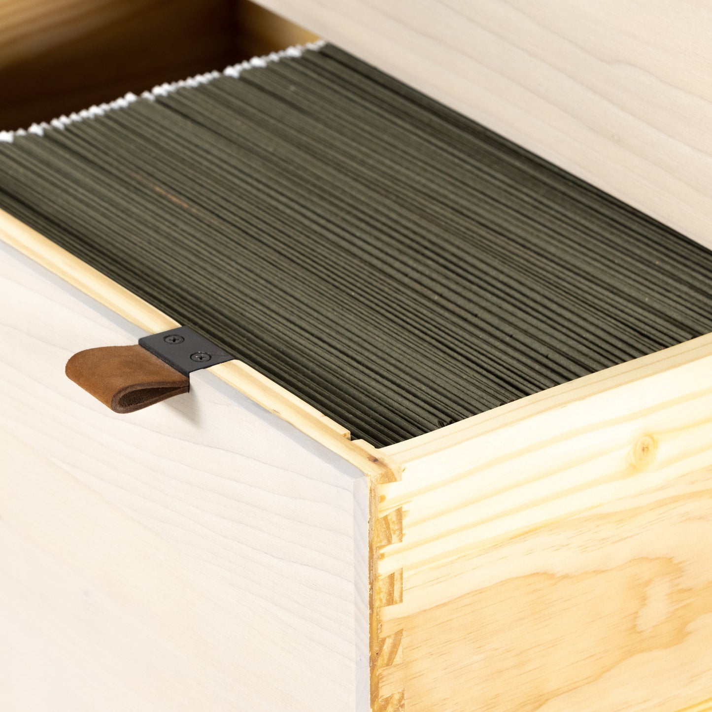 002 SI-1797456 | Additional Silo | Trey Modular Filing Cabinet by Four Hands. Made from solid poplar, top grain leather, iron in a modern style.