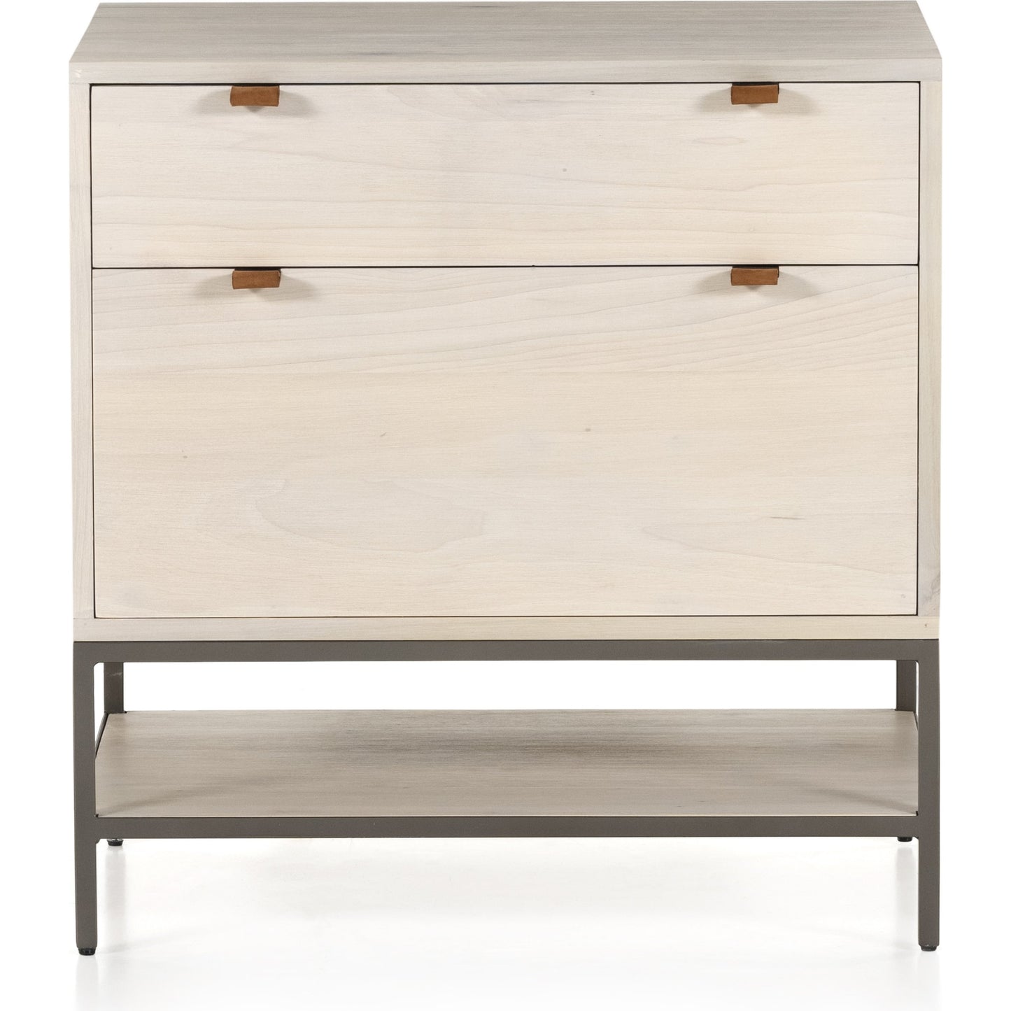 003 SI-1797456 | Additional Silo | Trey Modular Filing Cabinet by Four Hands. Made from solid poplar, top grain leather, iron in a modern style.